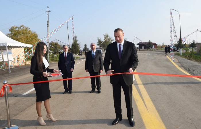 President Ilham Aliyev attends openings in Beylagan - PHOTOS, UPDATED